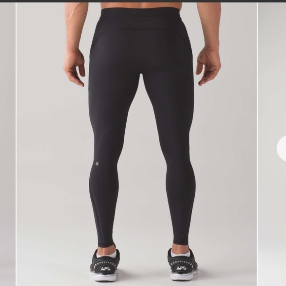 [M] 2017 Lululemon Athletica Men’s Black Surge Light Tight Running Base Layer - Picture 2 of 16